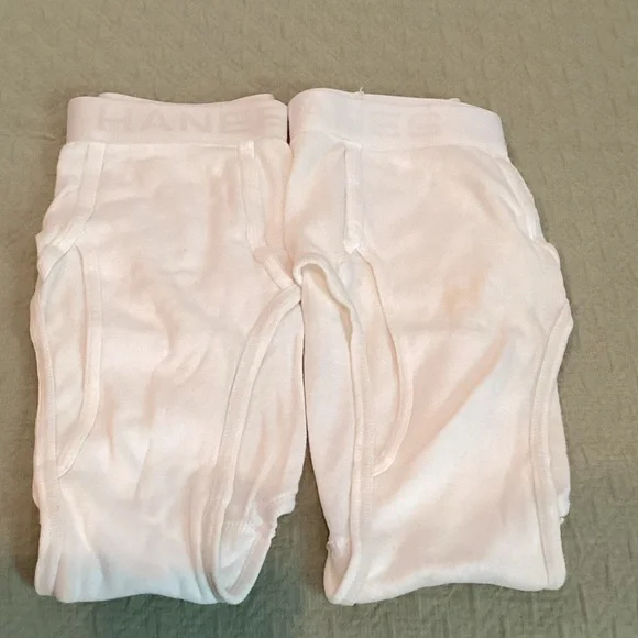Hanes Classic White Boxer Briefs. B - Picture 3 of 7